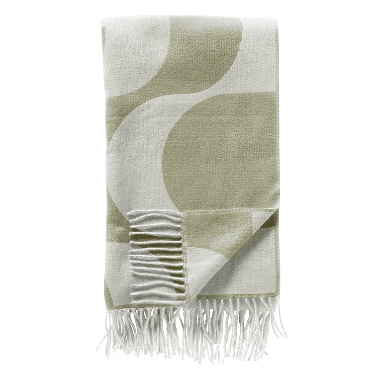 Plaid Swirl 140x180 cm - Sage Green
