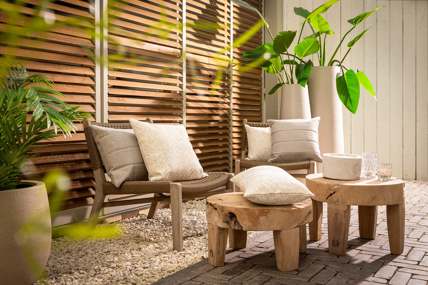 Outdoor Sierkussen Augusta 40x60 cm - Marshmallow