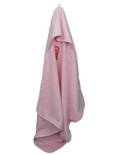 Badcape met naam geborduurd