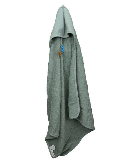 Badcape met naam geborduurd