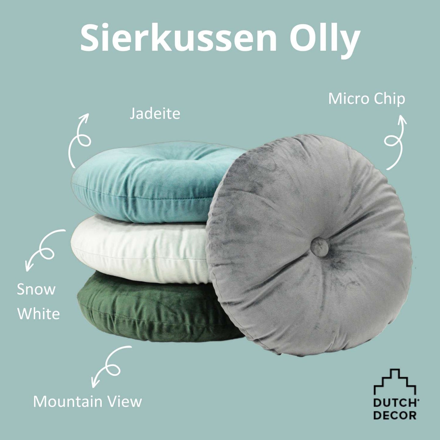 Rond Sierkussen Olly - 38 cm