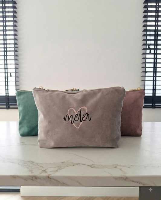 Luxe velvet toilettas Meter